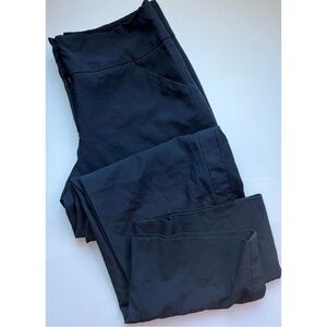 Giorgio Armani • Solid Black Wide Leg Trouser Pants